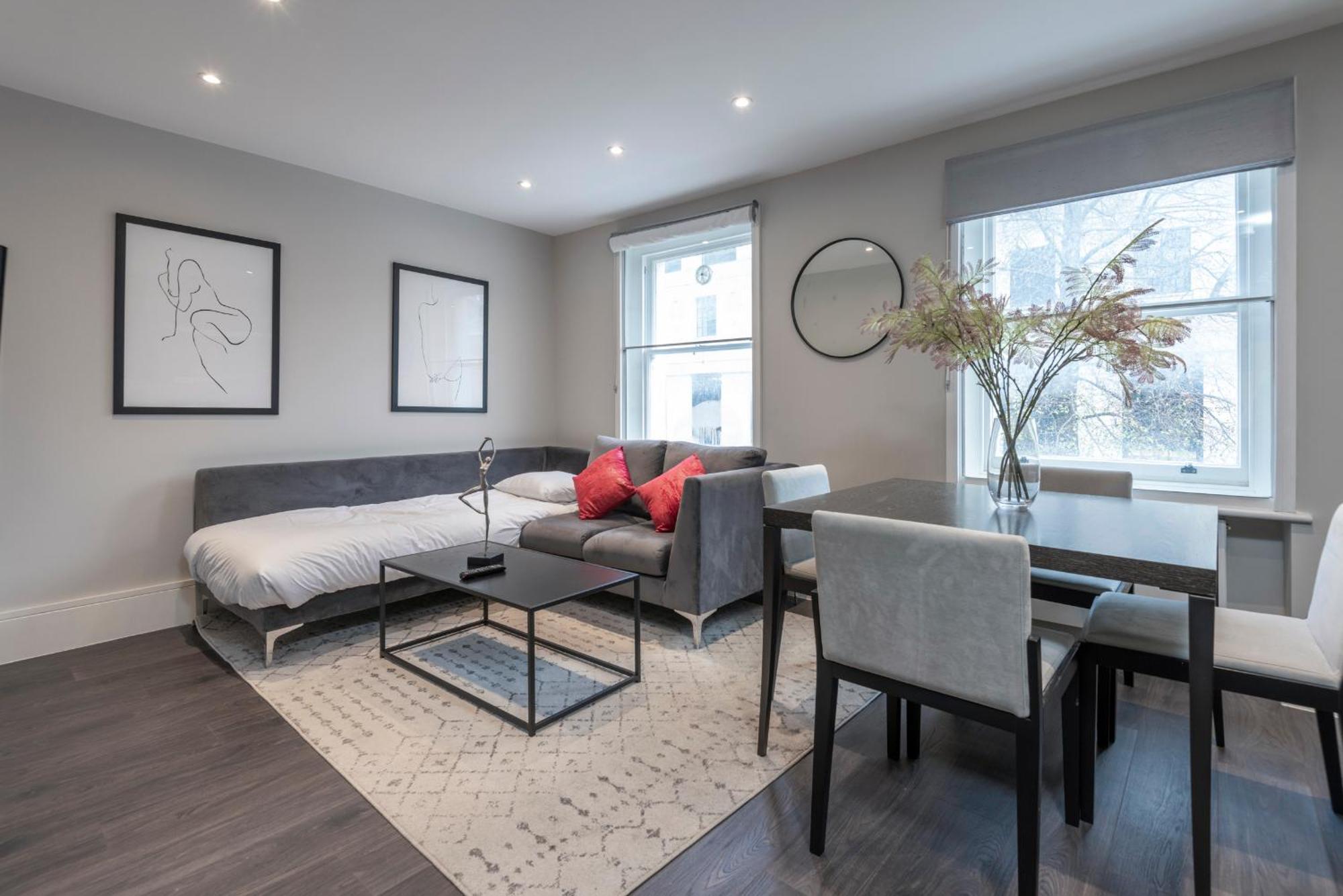 Luxury Georgian House In Marylebone: Modern 1-Bed Retreat Londres Exterior foto